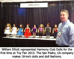 William Elliott mans the Harmony Club Dolls Booth