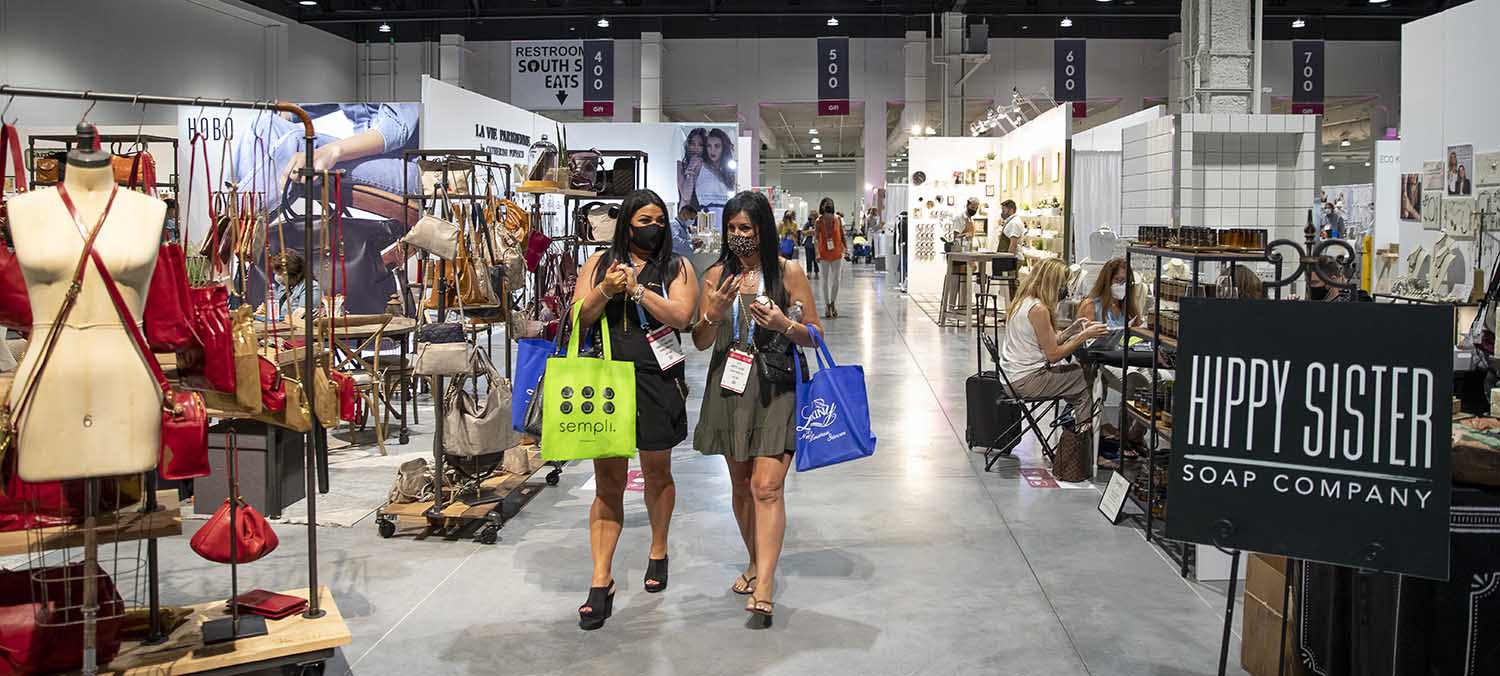 Buyers browse the Expo Center Temporaries in Las Vegas